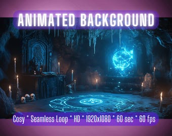 Vtuber Background Gothic Crypt Chamber Animated Background Stream ...