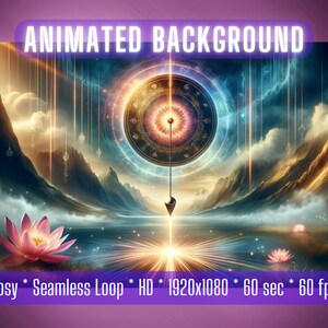 Floating Fantasy Island ANIMATED BACKGROUND Virtual Backdrop ...