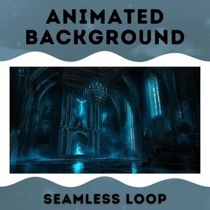 Fondo de VTuber / Mansión embrujada / Fondo animado / Superposición de transmisión / Fondo de Zoom / Superposición de Twitch