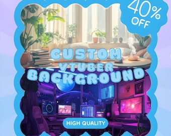 Custom Animated VTuber Background | Cozy Looped Room Scene for Streaming, Aesthetic Twitch Overlay | VTuber Asset for YouTube & Live Streams