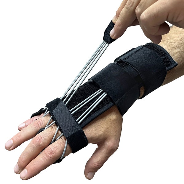 Radial Nerve Palsy Splint Adjustable Dynamic Drop Wrist and Finger Splint Mcp Arthroplasty Recovery Stroke Brace Right or Left Hand Splint