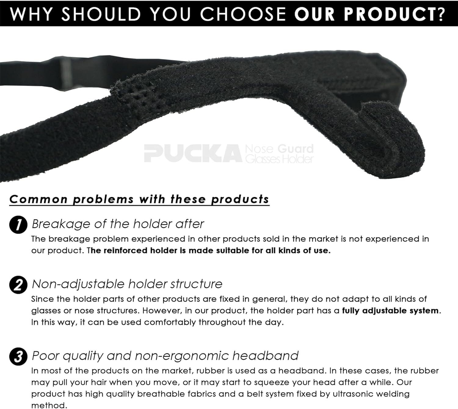 Customizable Eyeglasses Holder Nose Guard Glasses Suspension for