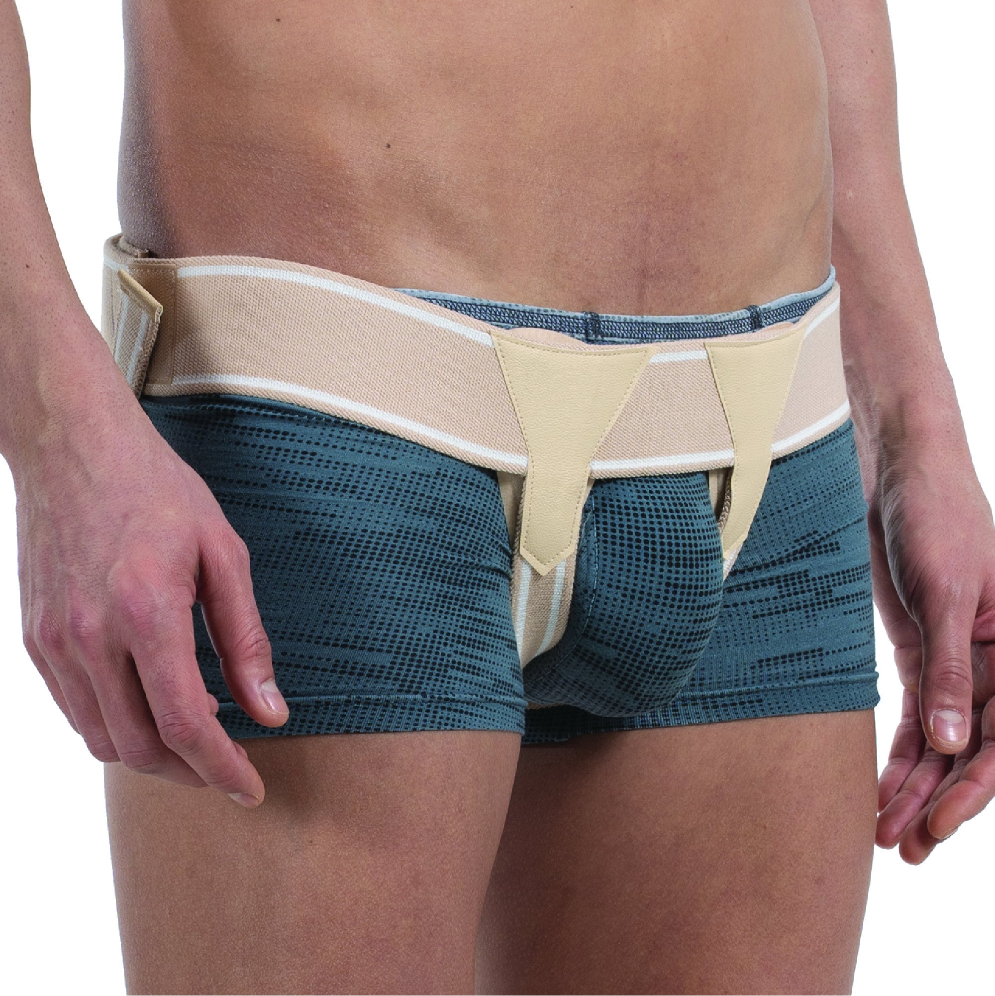 Hanging Mens Inguinal Hernia Girdle, Adjustable Mens Inguinal Hernia Girdle  Left Or Right Side Support, Inguinal Hernia Protector Belt, with Removable