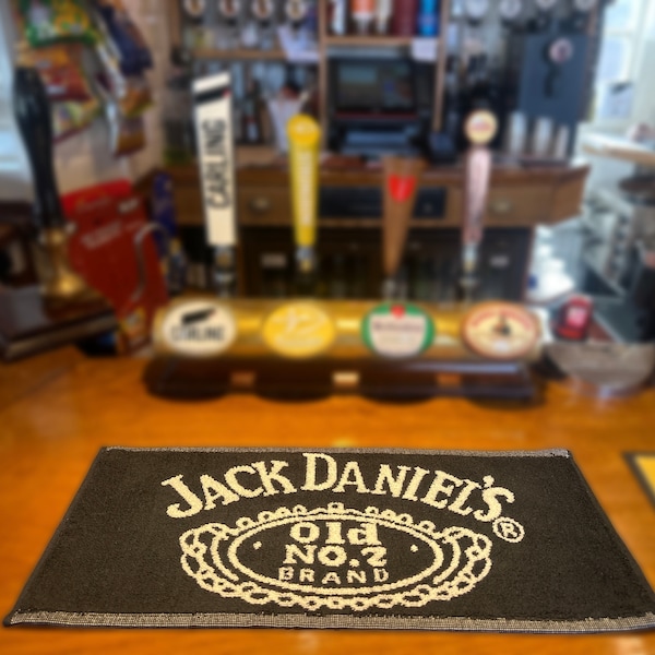 Jack Daniels Whiskey Bar Towel/Cloth 52.5CM X 22.5CM Brand New