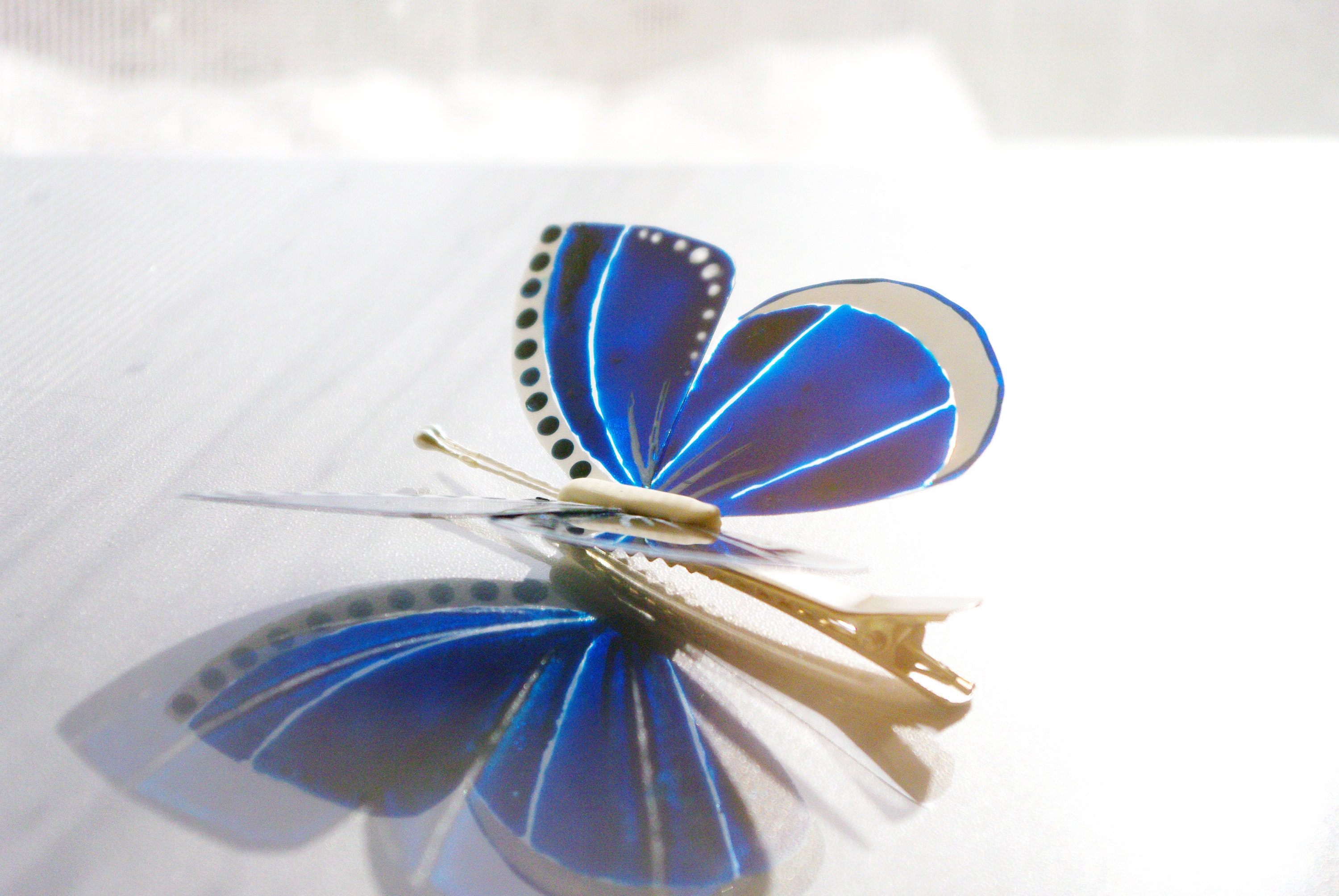 Butterfly Suncatcher Hair Clip Bridal Shower Favor Acetate Sheet