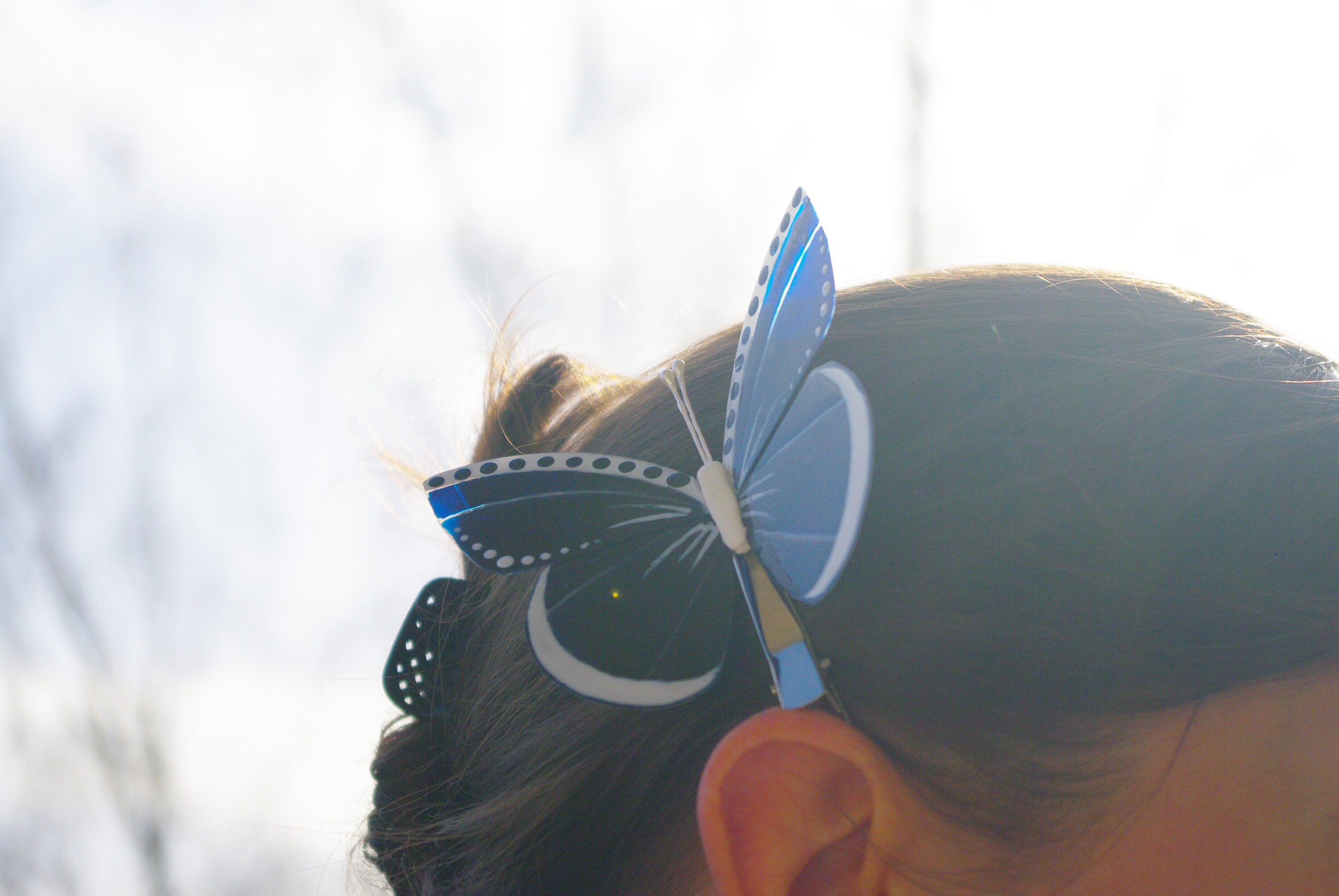 Butterfly Suncatcher Hair Clip Bridal Shower Favor Acetate Sheet