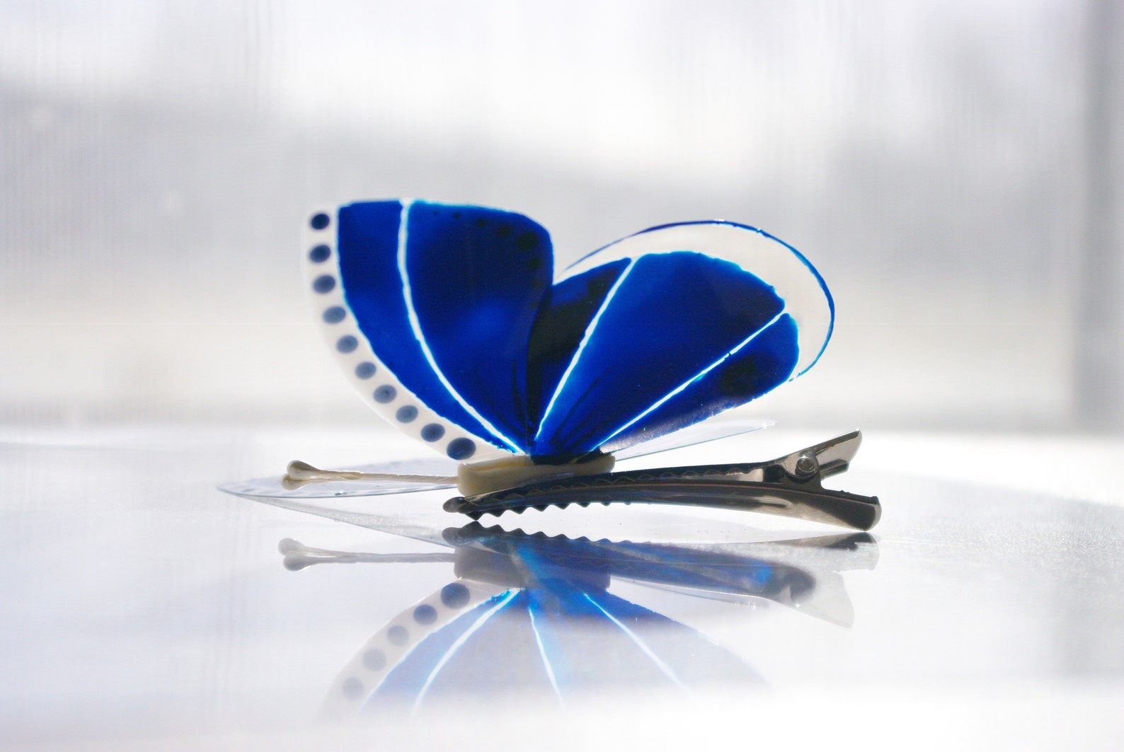 Butterfly Suncatcher Hair Clip Bridal Shower Favor Acetate Sheet