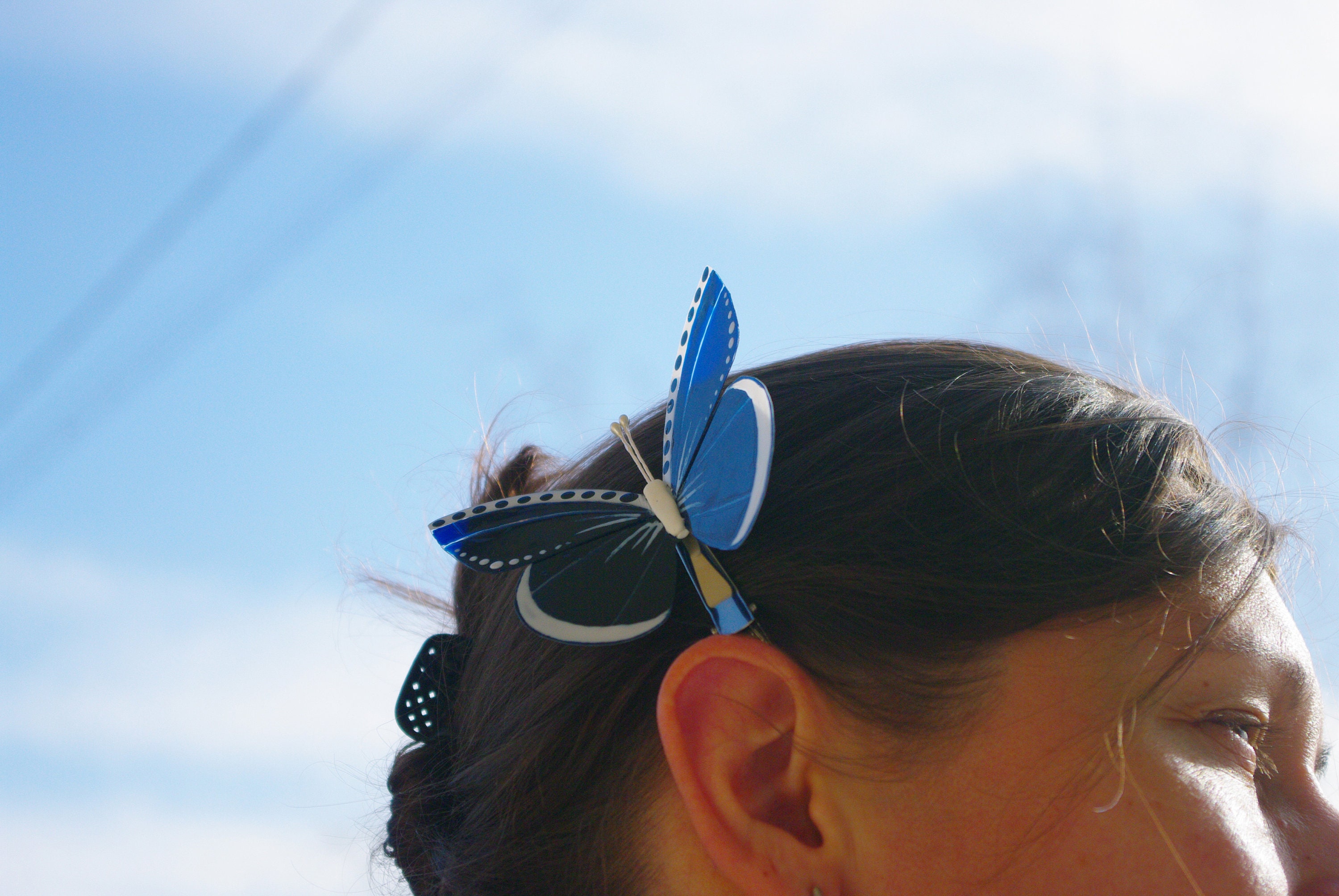 Butterfly Suncatcher Hair Clip Bridal Shower Favor Acetate Sheet