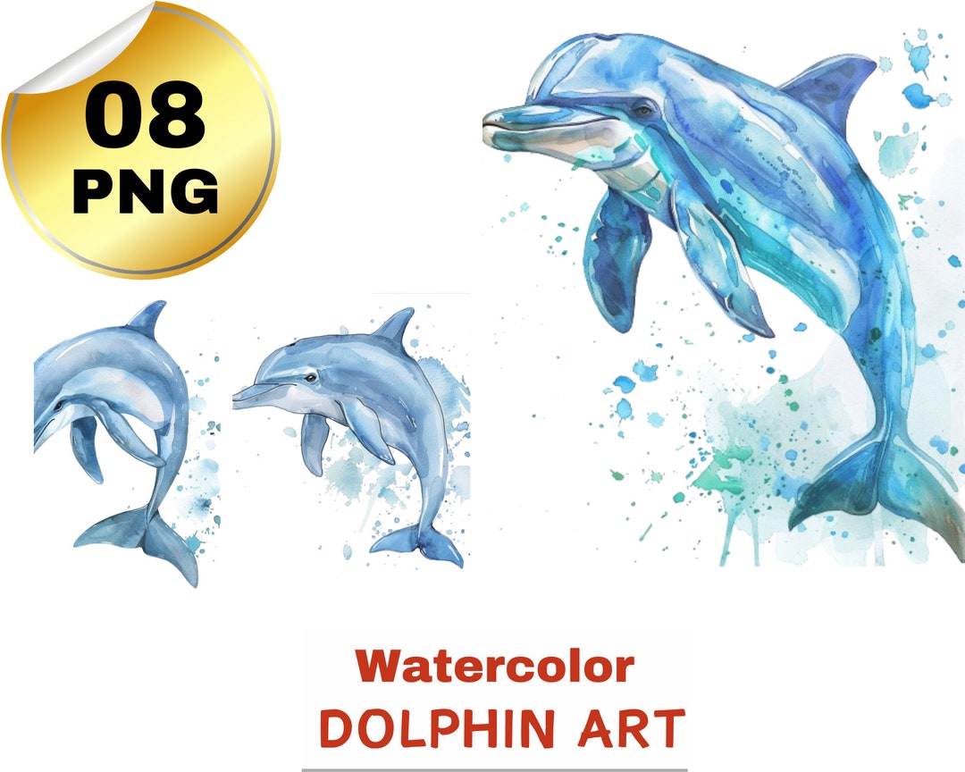 Dolphin Svg Bundle, Ocean Life Svg, Sea Animal Svg, Dolphin Clipart
