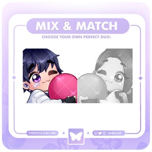 MIX & MATCH Iso Valorant Couple Heart Emote Cute Agents Duo Heart Sage Emote image 1
