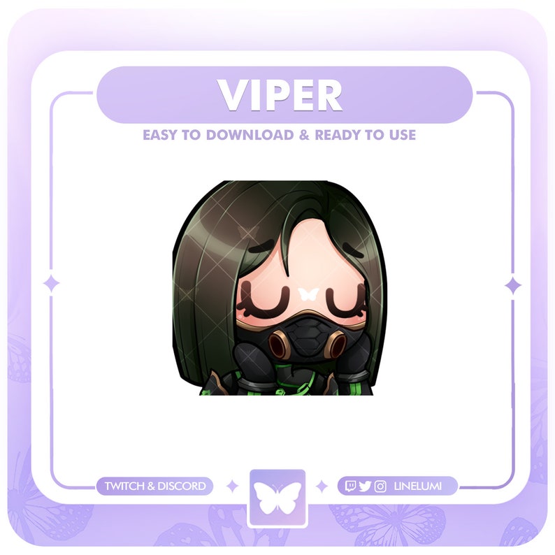 Viper Valorant Uwu Twitch Emote Valorant Viper Blush Emote Cute