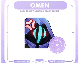 ANIMATED Omen Valorant Angry emote for Twitch and Discord