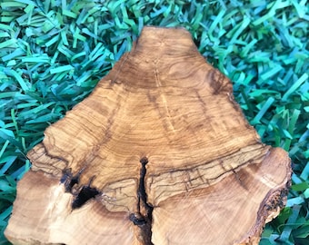 Turkish Olive Root Plate, Small Wood Slab Wood Raw Edge Resin Handmade  Wood Planks Live Edge  Wood  Root Plate Olive Wood  Tree slices