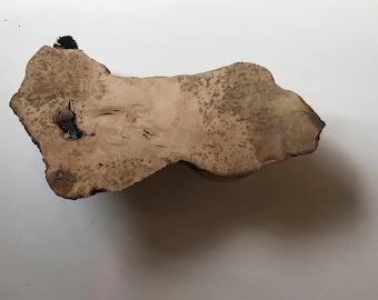 Raw Edge Olive Wood Slab: Epoxy Resin Inlay, Turkish Wood Plank (10.5"x5.5"x2.5")