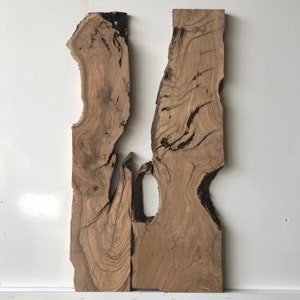 Einzigartige Holzscheibe Holz Raw Edge Harz handgefertigte türkische Holzbretter Live Edge Platte Unbehandeltes Holz 2 Stück Planke 26 &quot;x 14 &quot;x 1,2 &quot;&quot;Zoll.&quot;