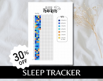 Sleep Tracker Yearly - A5 Journal Page - PRINTABLE Yearly Sleep Tracker - Sleep Log - Sleep Analysis - Sleep Quality - Sleep Cycle - Yearly