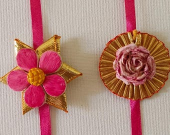 Rakhi in argilla fatto a mano