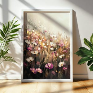 Wildflowers Painting - Dreamy Wild Meadow Art | Unique Floral Print Digital Art for Home Decor & Gifts 1108