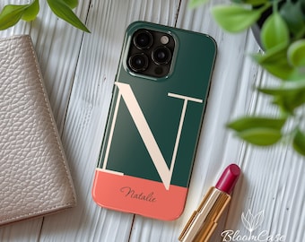 Personalisierte Handyhülle mit Namen – Initiale Handyhülle – personalisierte Hülle – für iPhone 15, 14, 13, 12, 11 Pro, Plus, Max – Geschenk für sie – Natalie