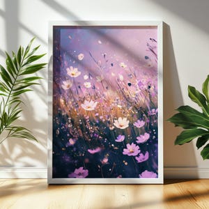 Wildflowers Painting - Dreamy Wild Meadow Art | Unique Floral Print Digital Art for Home Decor & Gifts 1105