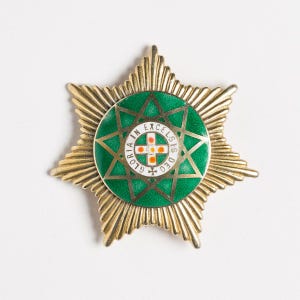 Odznaka klejnotowa członka Królewskiego Orderu Szkocji w kolorze złotym