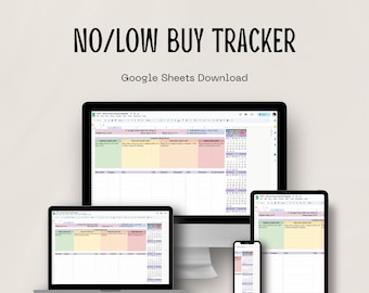 No Buy or Low Buy Tracker | ADHD Resources | Autism Resources