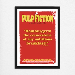 Pulp Fiction Poster: Jules Winnfield Quote Art Print