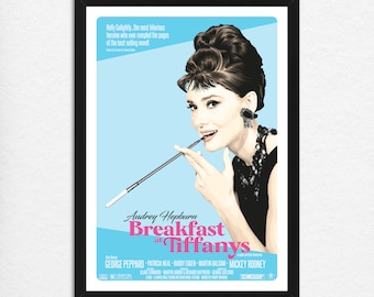 Breakfast at Tiffany's - Alternative Film Poster - Audrey Hepburn