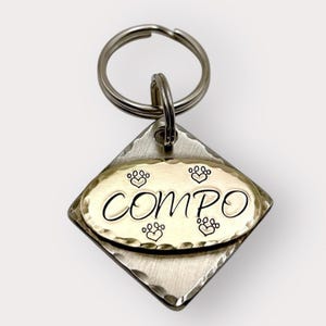 Dog Tag, Personalized Dog Tag, Gold Dog Tag
