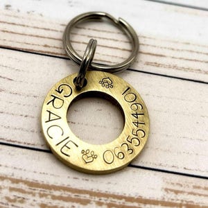 Dog ID Tag, Dog Washer, Personalized Dog Tag