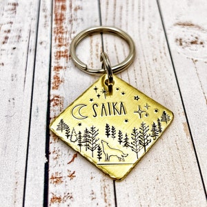 Dog Tag, Personalized Dog Tag, Gold Dog Tag