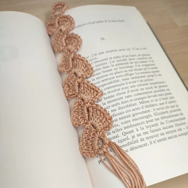 Marque pages en crochet