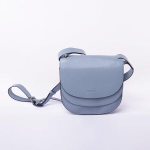 Crescent/Double Moon Bag - Baby Blue