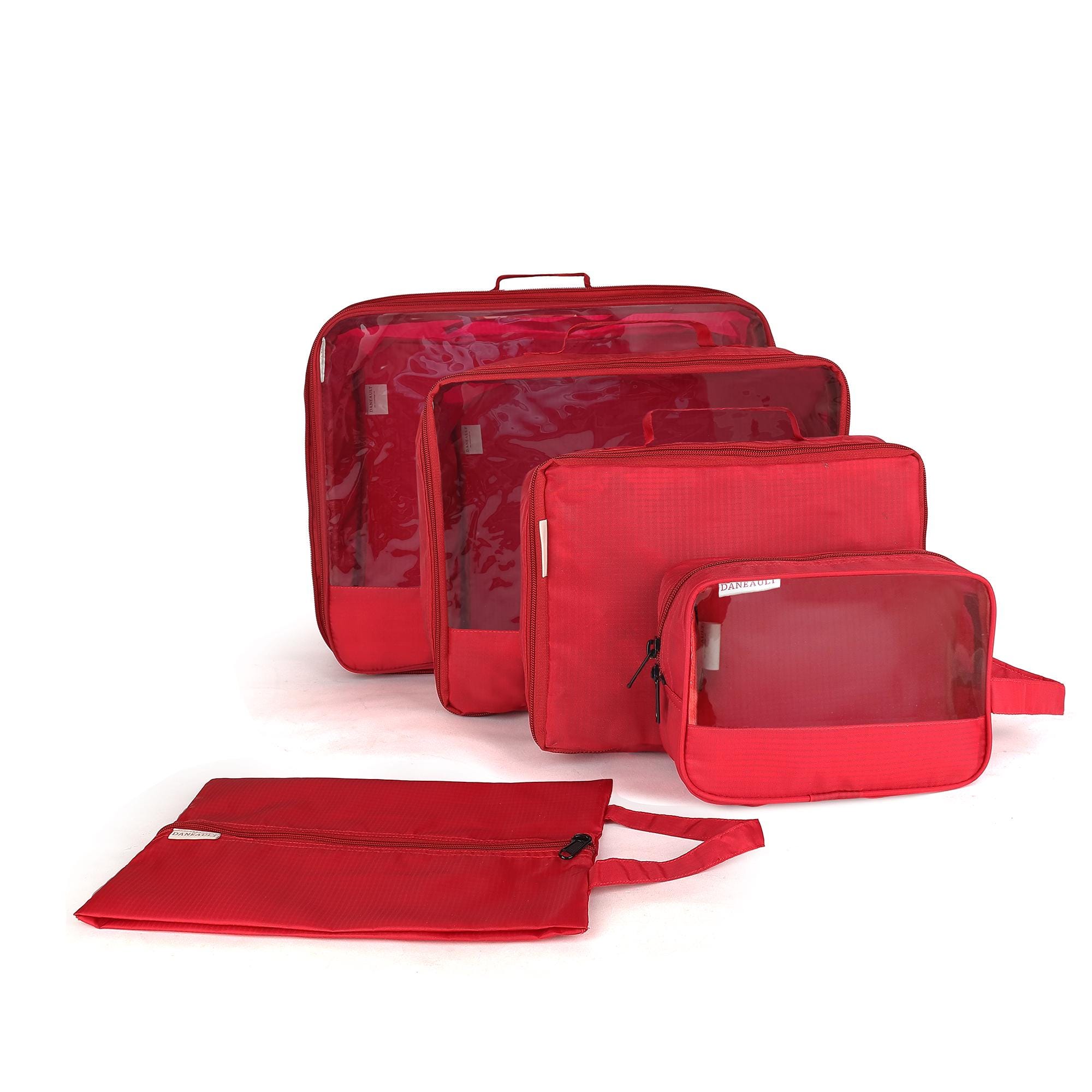 Organizer Valigia 8 Pezzi - Set Di Cubi Compressione Per Viaggio Salvaspazio Beige - Foto 9