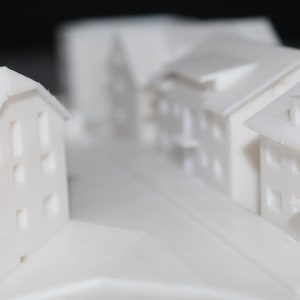 3D-printservice voor het bouwen van architectuurmodellen 3D-ontwerp op maat ontworpen modelhuis