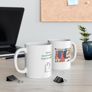 Vinted Reseller gift idea Coffee Mug, Inspirational Mug for Entrepreneurs, Gift for Resellers, Unique Ceramic Cups, Vinted Quote Mug