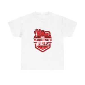 Manchester United Top Red Devils Gift Shirt football fan top heavy Cotton T-Shirt football Fan Apparel