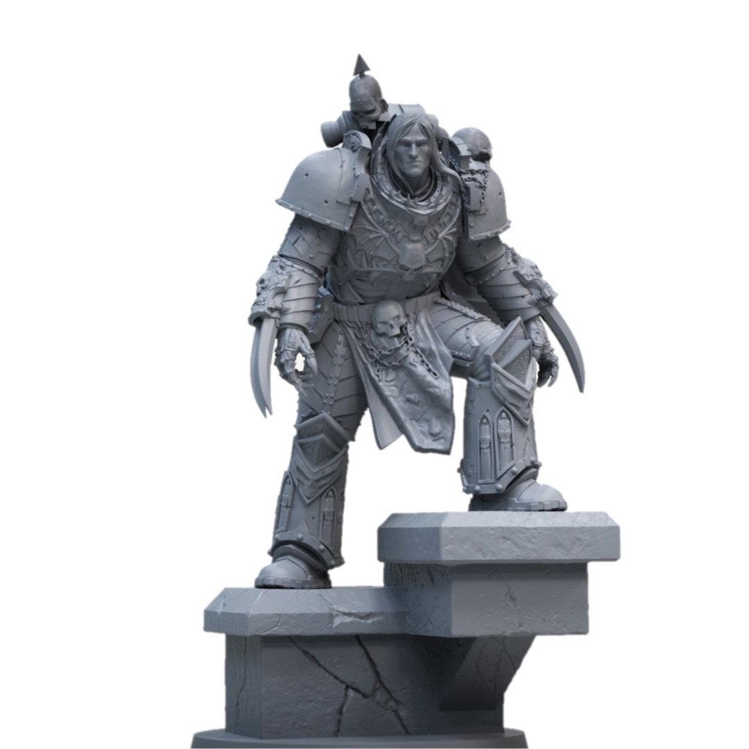 Custom Miniature Konnrradd Primarch 3d Printed, Official Game Scale ...