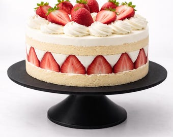 3D Printed Cake Stand | 9.75" Round Cake Display | 3" Tall Dessert Pedestal | Bakery Decor