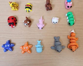 3D Printed Animal Fidget Toy, Sensory Desk Toy, wiggly All 14!