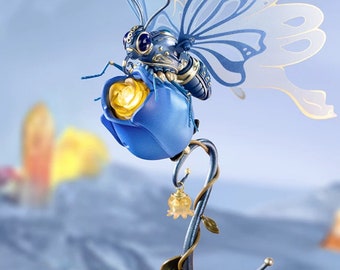 Butterfly flower puzzle model kit | 3D diy | mechanical butterfly assembly | desk lamp decoration