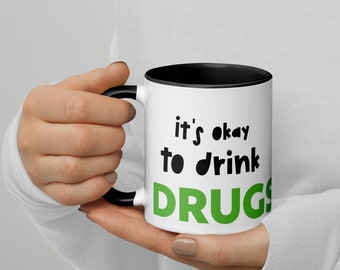 Funny Coffee Mug - Quirky Ceramic Cup for Coffee Lovers - Hilarious Tea Mug - Unusual Gift Idea