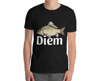 Profitez de cette journée avec notre t-shirt poisson « Carpe Diem » | Une trouvaille Etsy unique