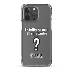 Skjellig grunn til mistanke mobildeksel