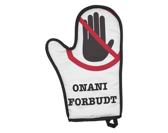 Kreativt Grytevottesett: 'Onani forbudt' - Humoristiske Votter som Setter Grenser (unisex)