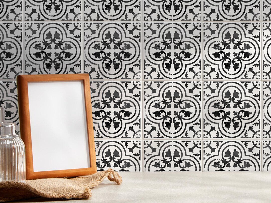 Tile Stencil: Moroccan Geometric Design - Reusable for Floor and Wall ...