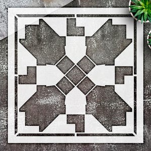 Moroccan Tile Stencil: Reusable Geometric Pattern for DIY Home Decor