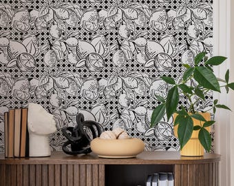 Reusable Lemon Fruit Stencil, Citrus Pattern, DIY Decor