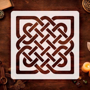 Celtic Knot Stencil for Painting, Creative Wall Decor, DIY Home Design, Large Stencil