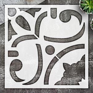 Moroccan Tile Wall Stencil: PL-14 Large Reusable Pattern for DIY Decor ...